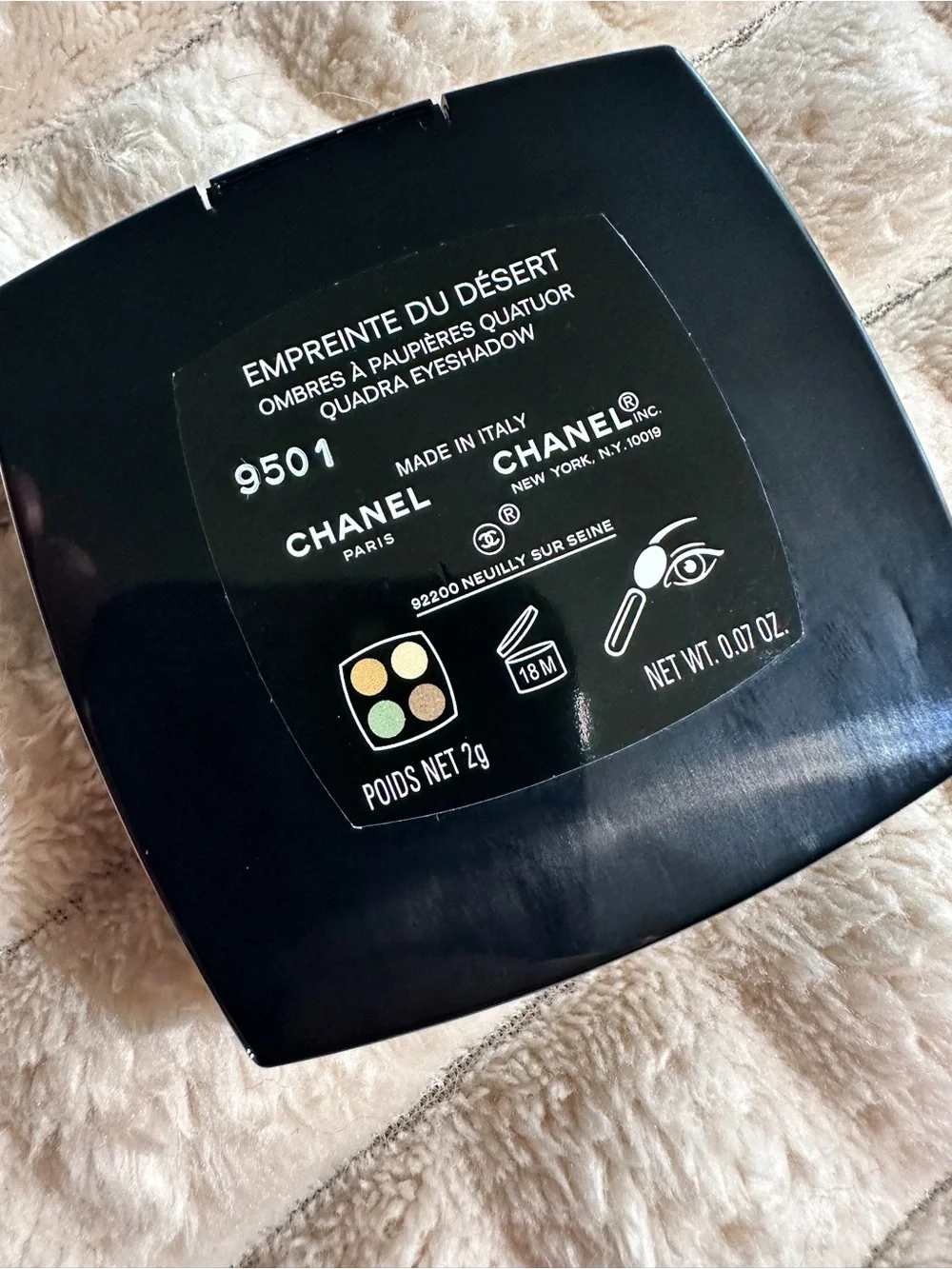 Chanel Empreinte Du Desert Quadra eyeshadow Quad Rare!